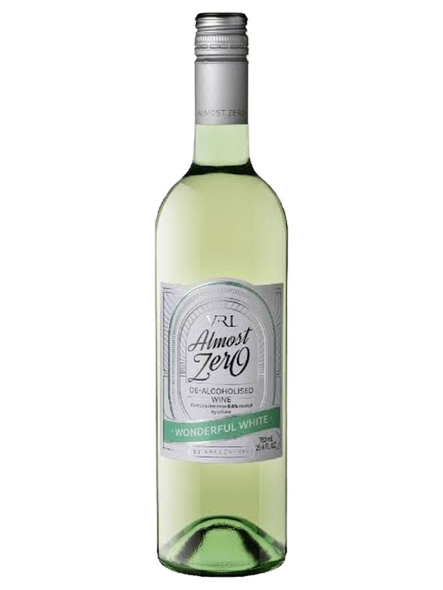 Almost Zero Wonderful White de-alcoholised wine bottle