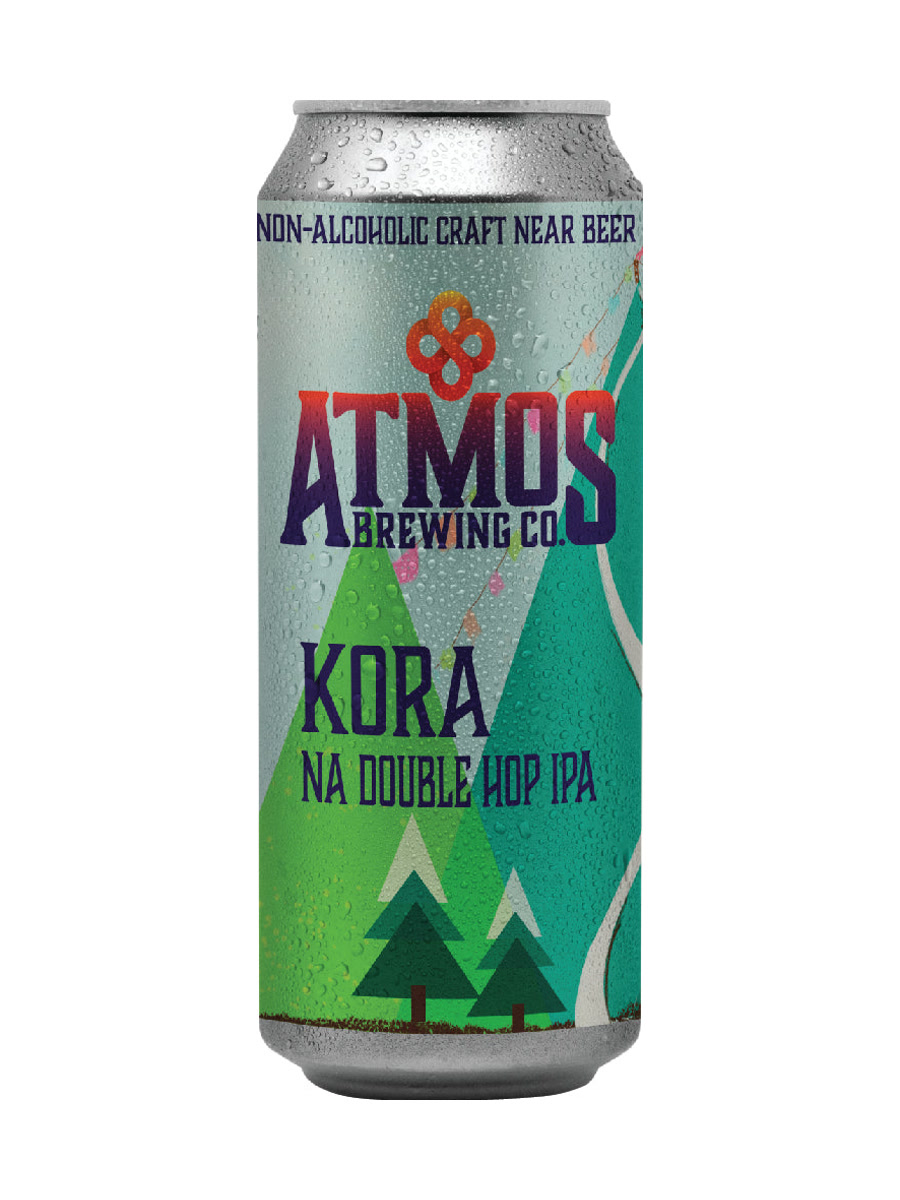 Atmos Brewing Kora NA Double Hop IPA can