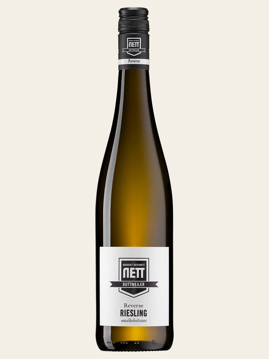 Bergdolt-Reif & Nett Reverse Riesling bottle labeled entalkoholisiert
