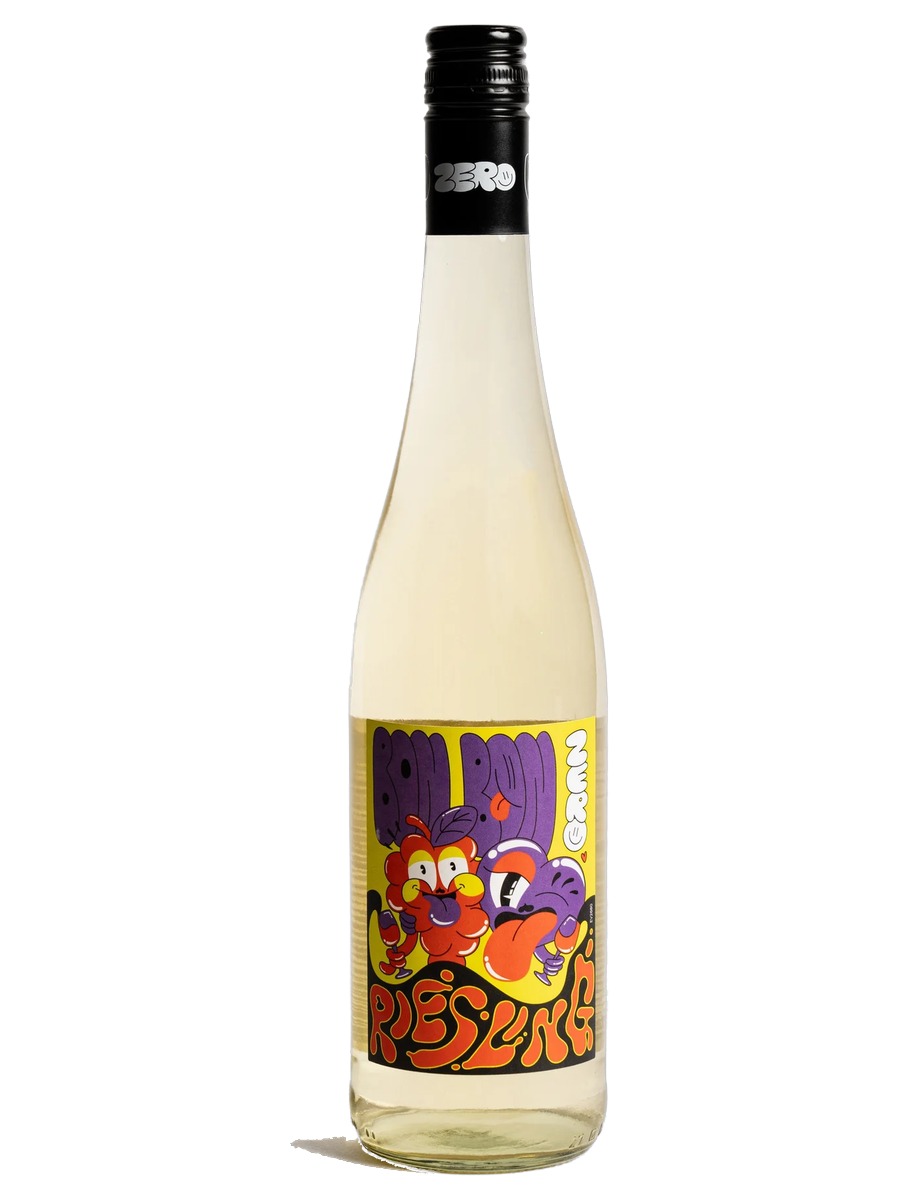 Bon Bon Zero Riesling, one 750 ml bottle with its full front label