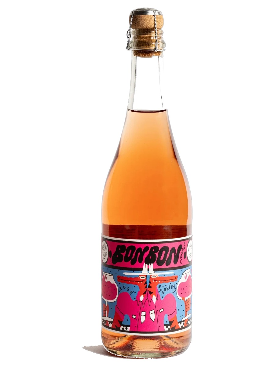 Bon Bon Zero Sparkling Rosé, one 750 ml bottle with its full front label