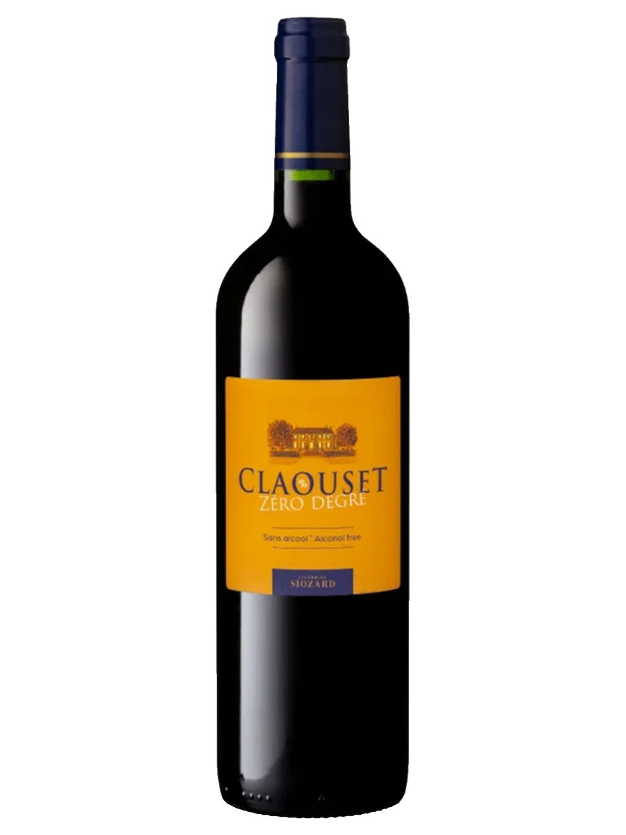 Claouset Zéro Degré Rouge, dark glass, yellow label