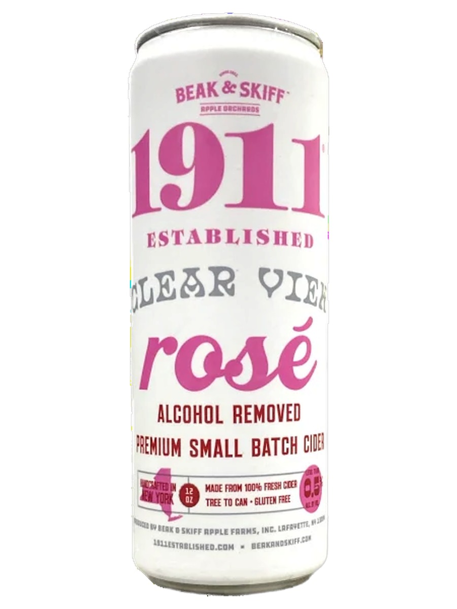 1911 Established Clear View Rosé dealcoholized cider can