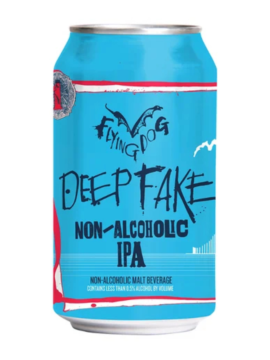 Flying Dog Deep Fake Non-Alcoholic IPA can