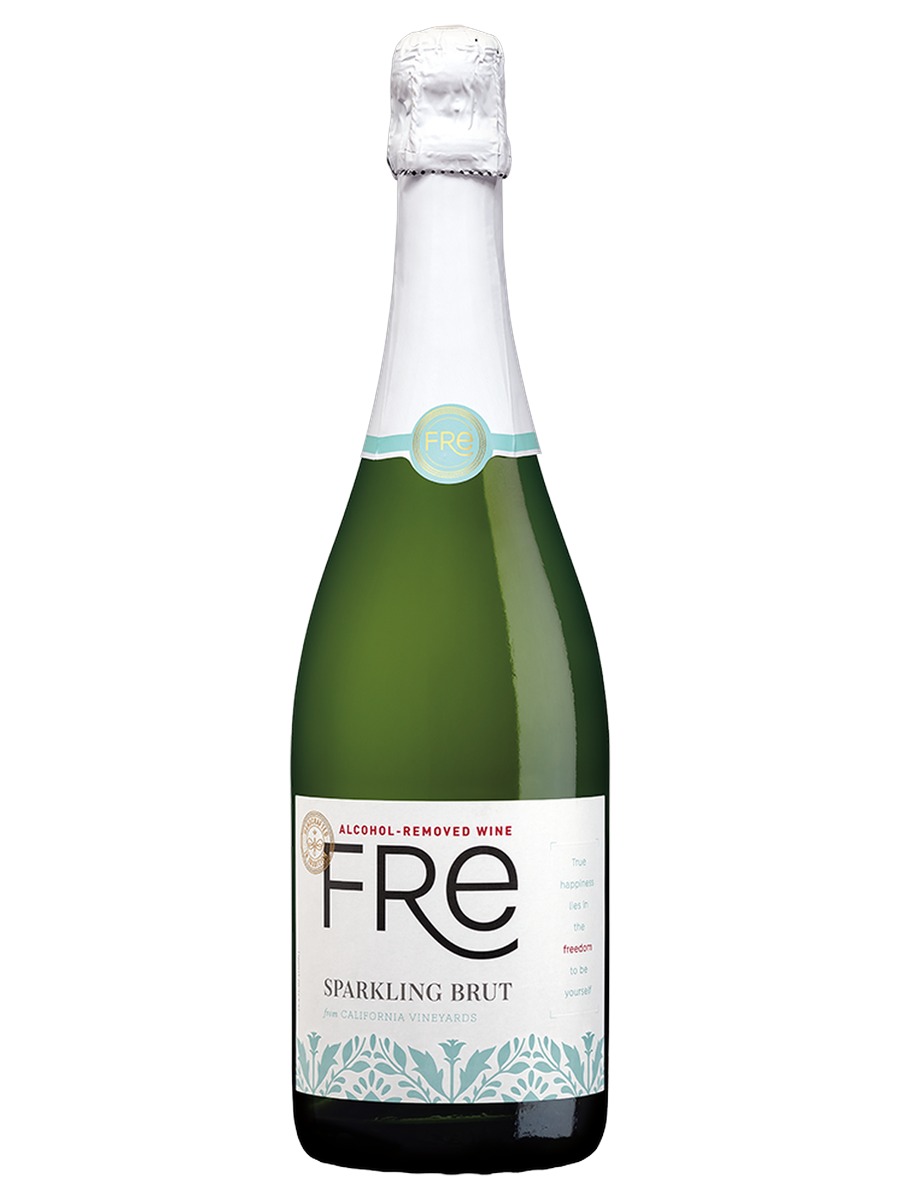 FRE Alcohol-Removed Sparkling Brut bottle from California vineyards