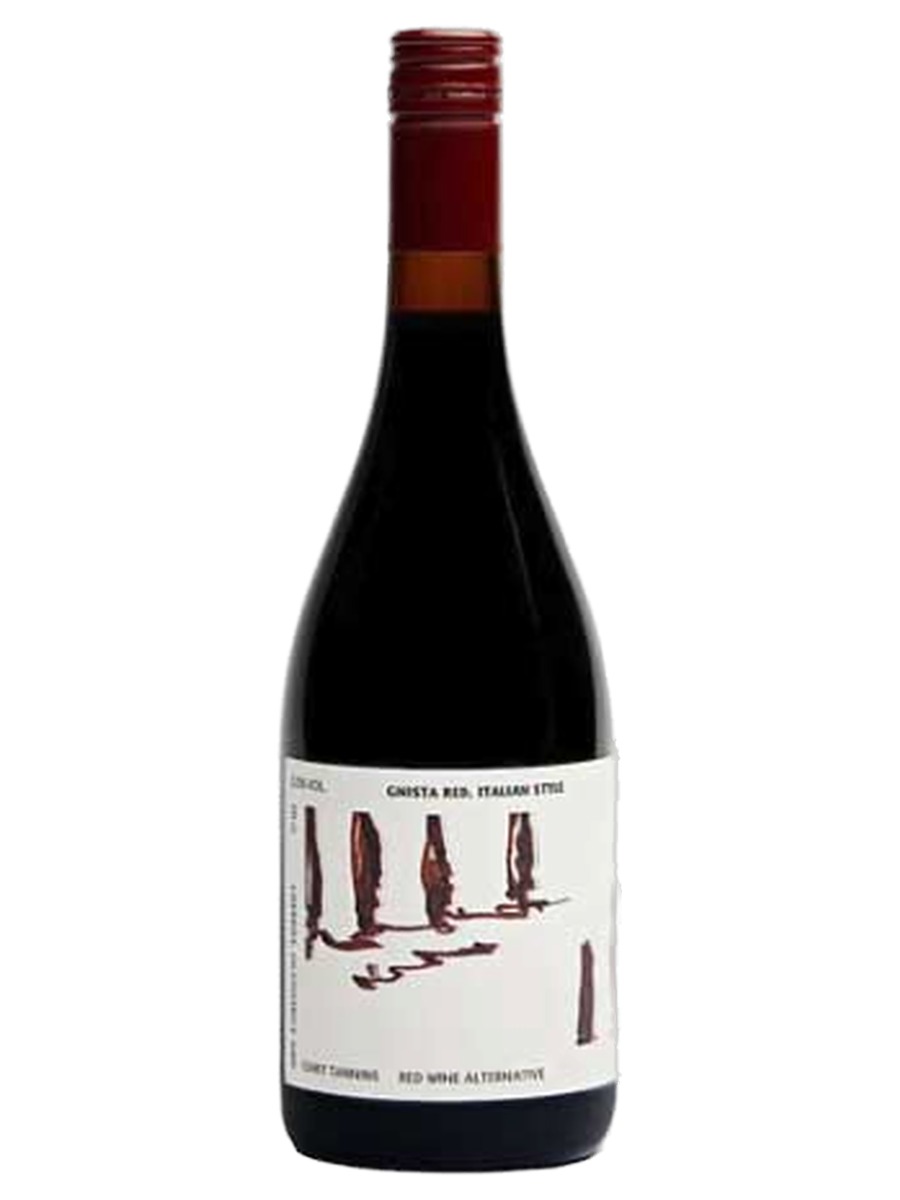 Gnista Red Italian Style bottle, labeled a red wine alternative with oak tannins