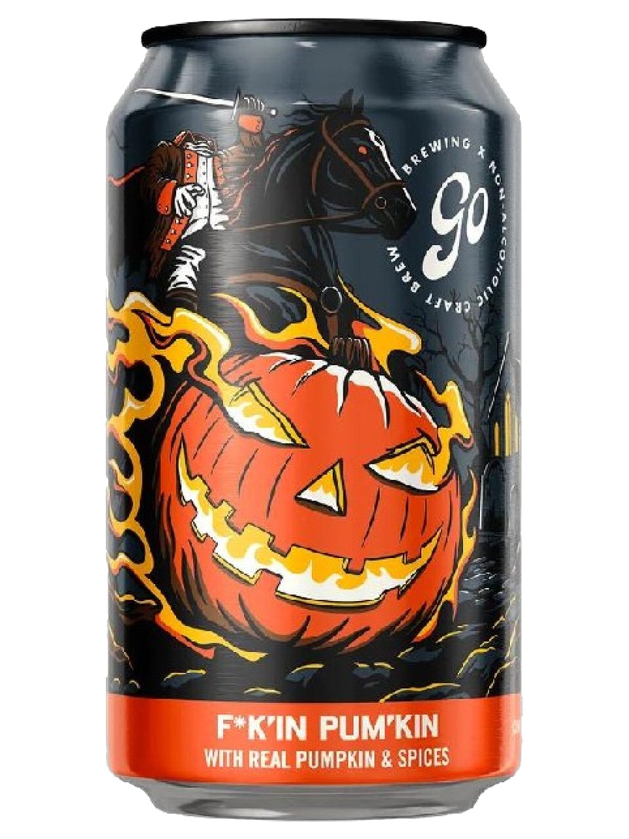 Go Brewing F*k'in Pum'kin Ale, one 12 oz can with its front label