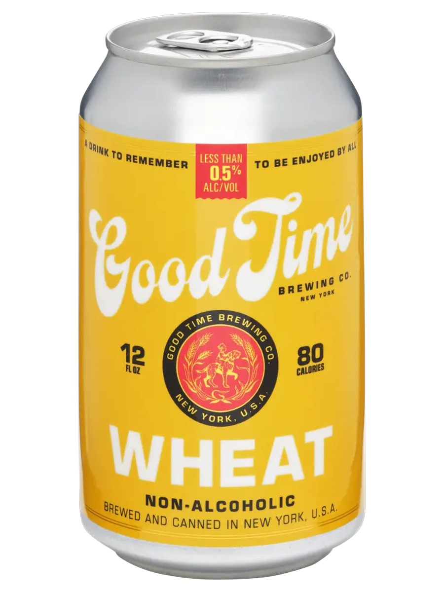 Good Time Brewing non-alcoholic Wheat can, less than 0.5% alc/vol, 12 fl oz