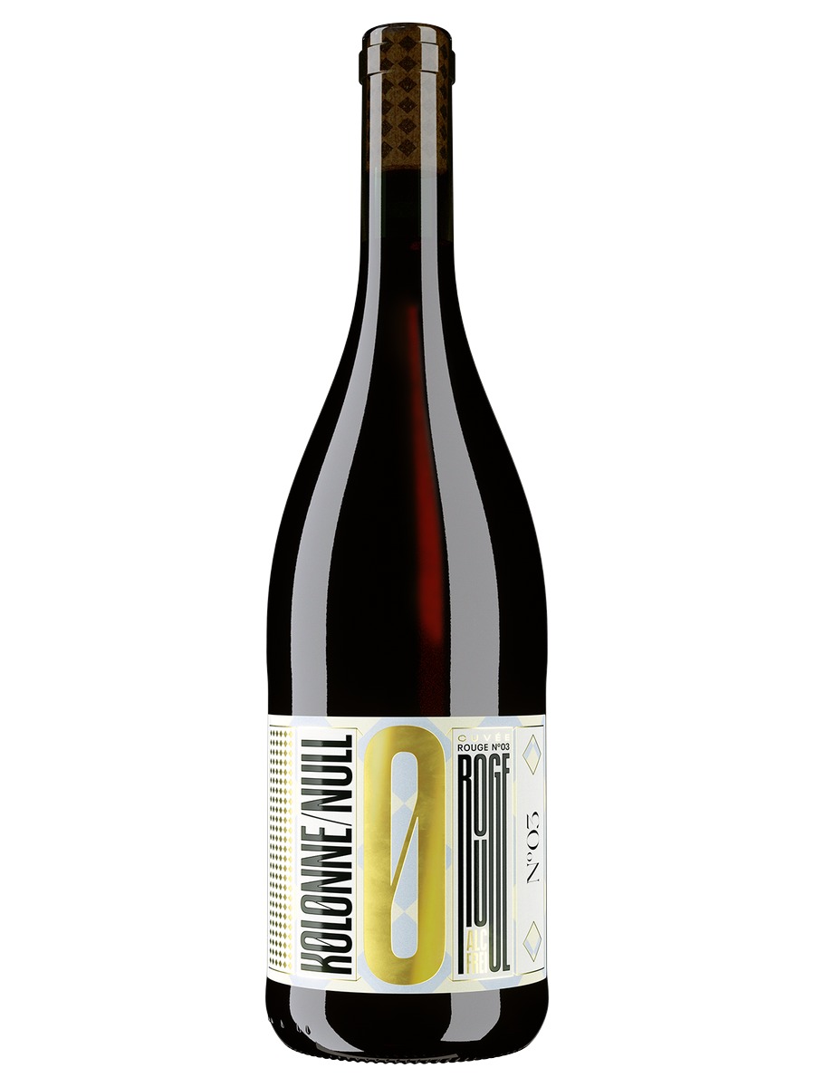 Kolonne Null Cuvée Rouge No. 03, one bottle with its full front label