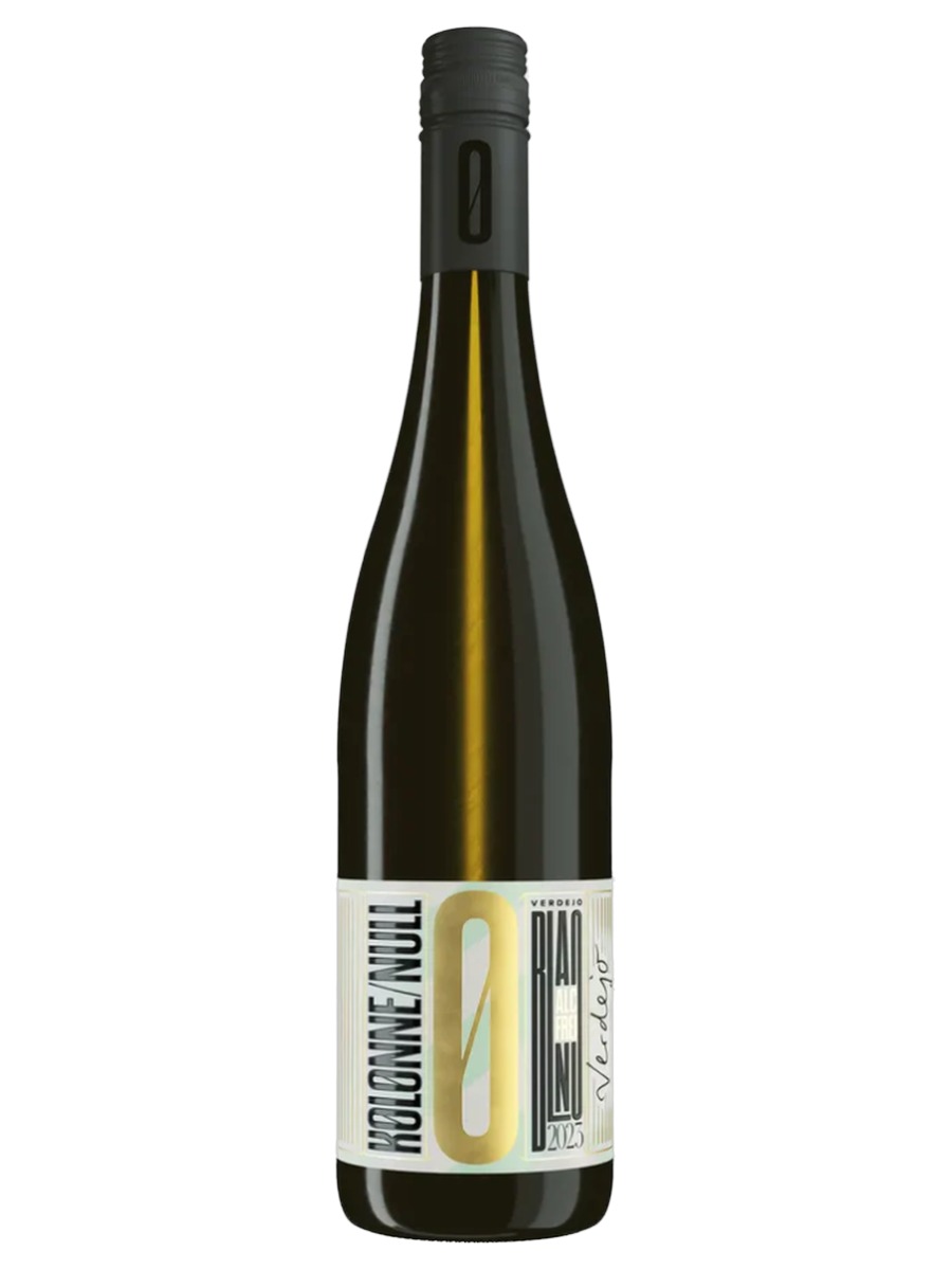 Kolonne Null Verdejo 2023, one bottle with the full front label