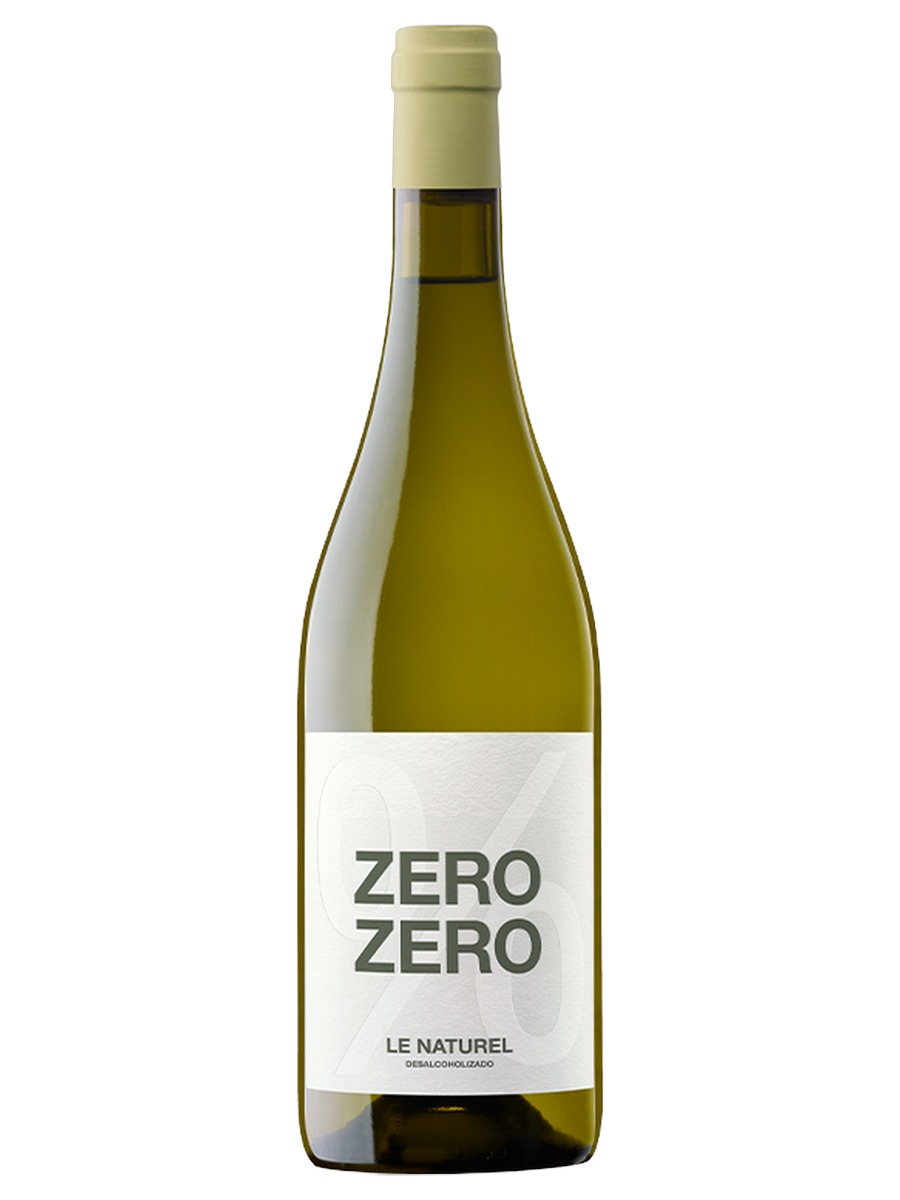 Le Naturel Zero Zero dealcoholized white wine bottle