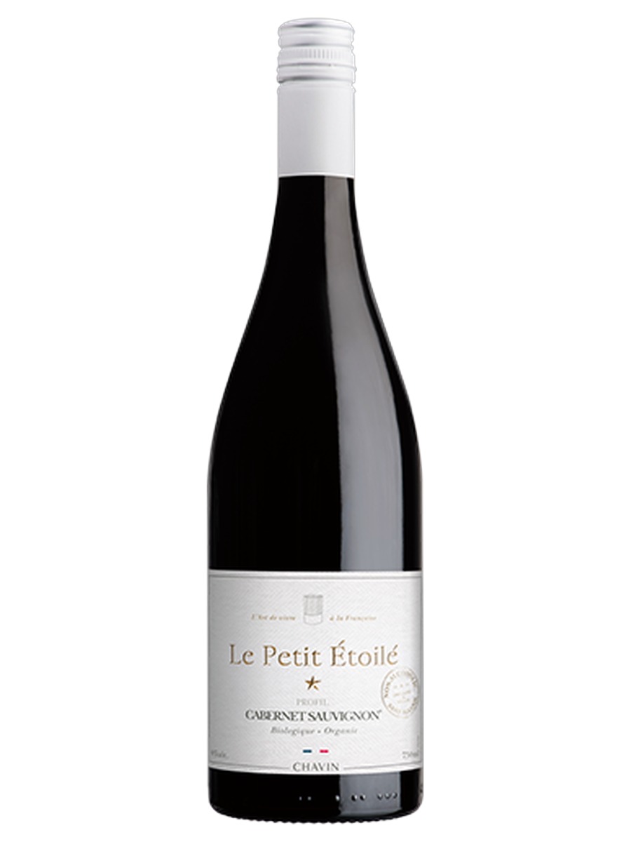 Le Petit Étoilé Cabernet Sauvignon, one bottle with its full front label