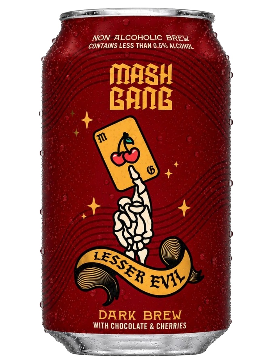 Mash Gang Lesser Evil Dark Brew, 12 oz can