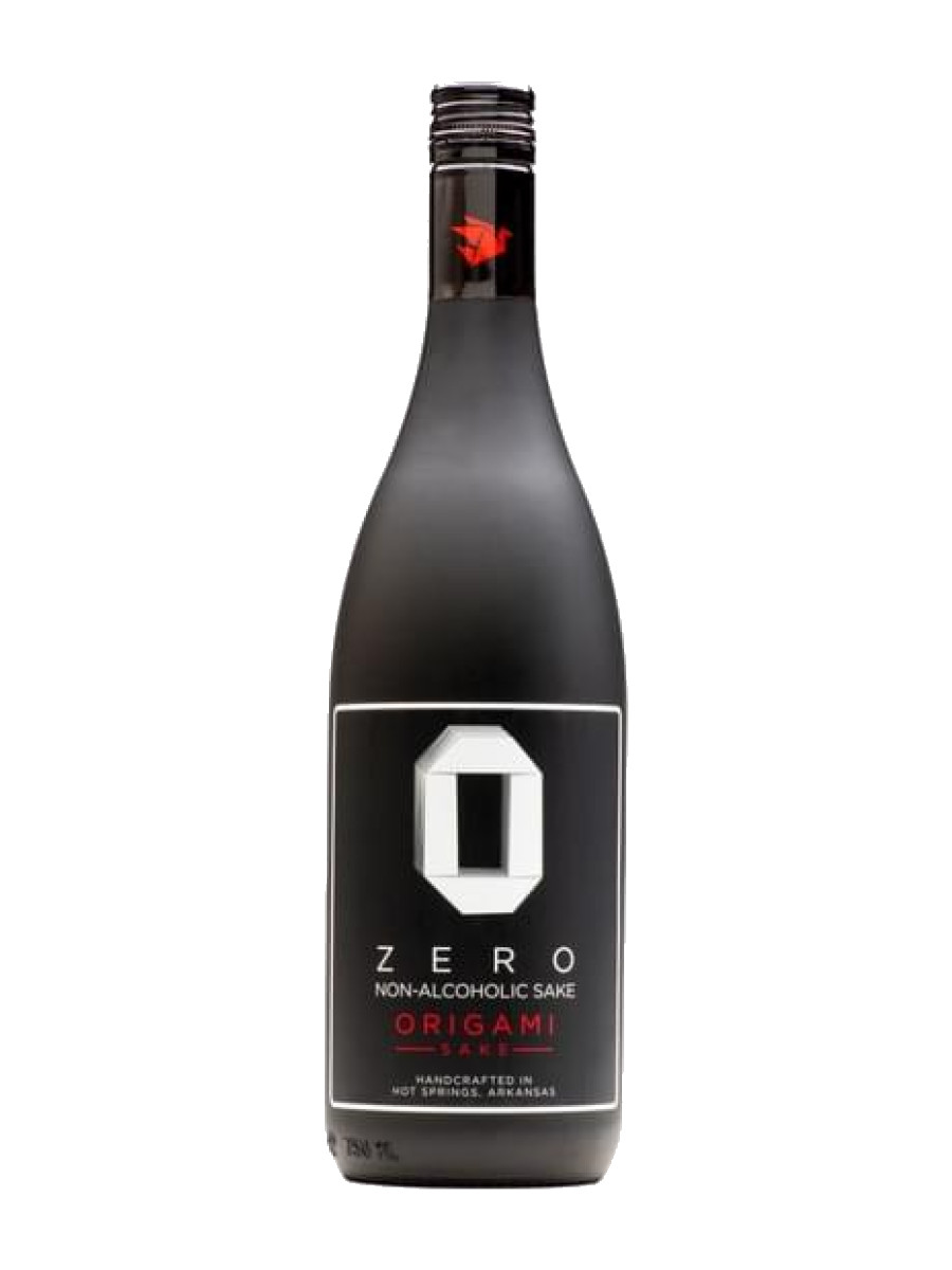 Origami Sake ZERO non-alcoholic sake, black 750 ml bottle