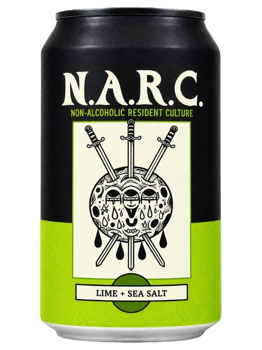 Resident Culture N.A.R.C. Lime & Sea Salt non-alcoholic lager can