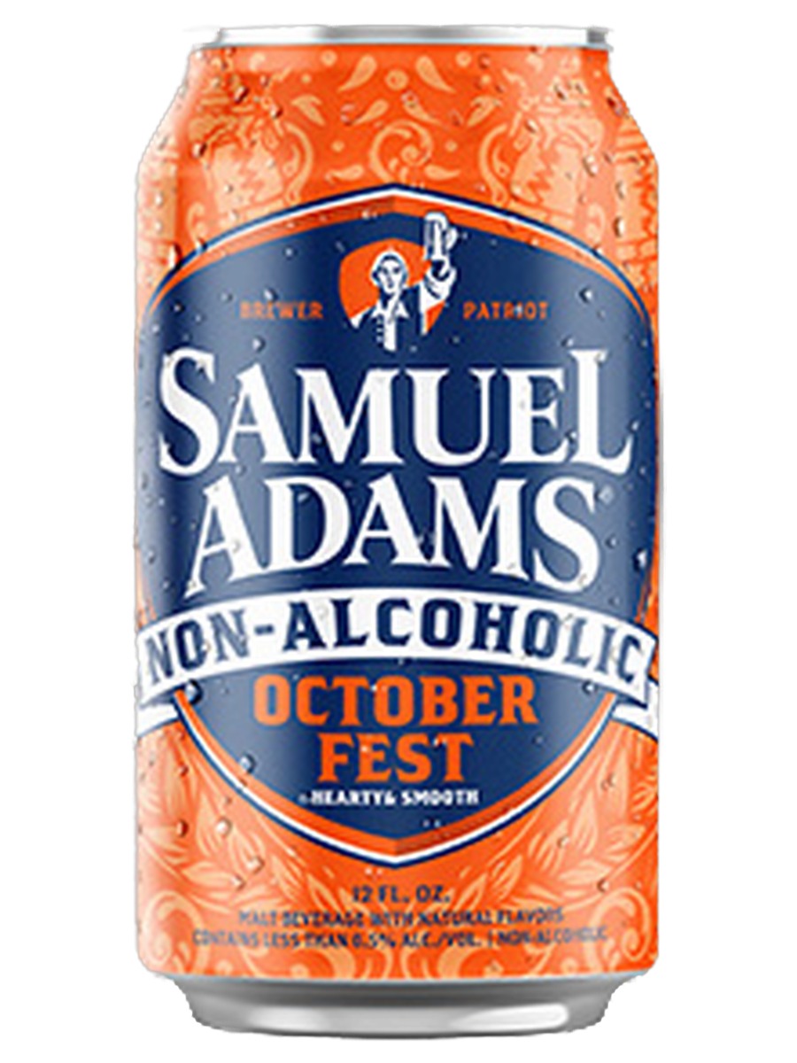 Samuel Adams Non-Alcoholic OctoberFest, one orange 12 fl oz can with the full front label