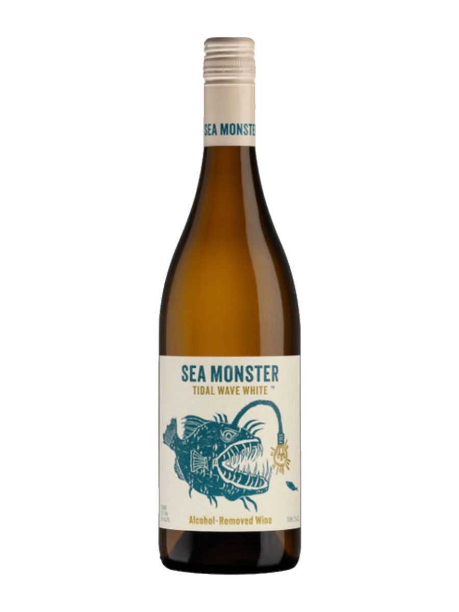 Sea Monster Tidal Wave White bottle