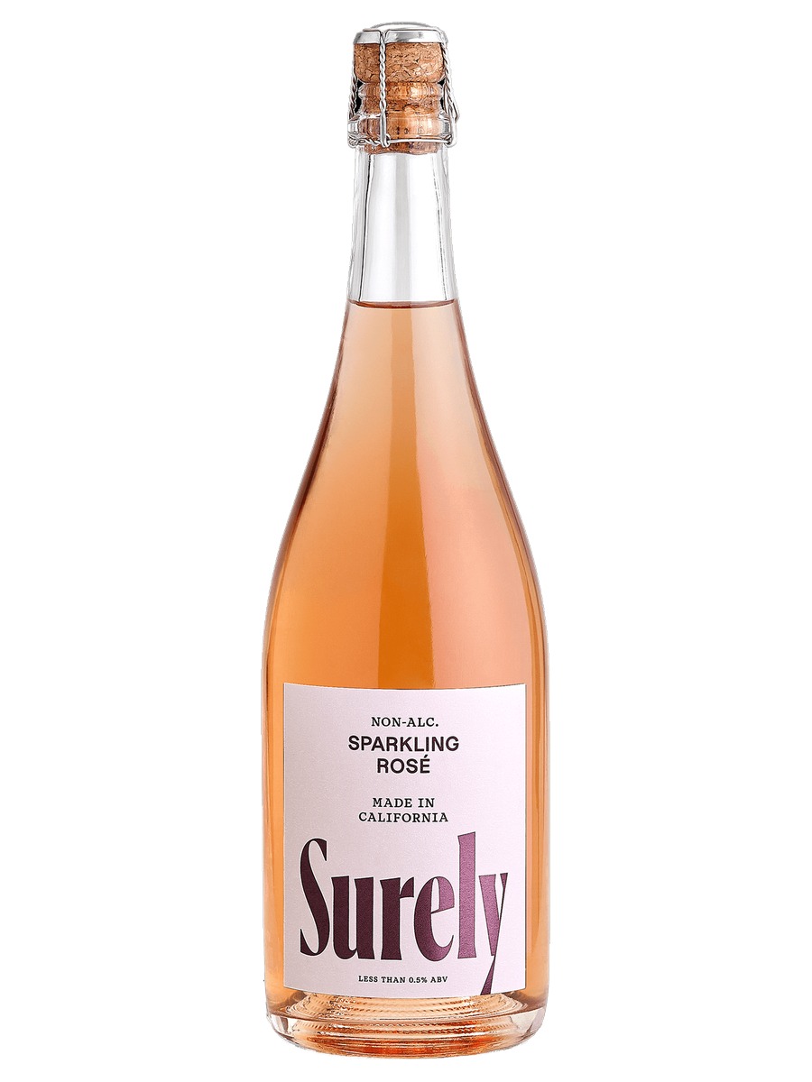 Surely Non-Alcoholic Sparkling Rosé bottle
