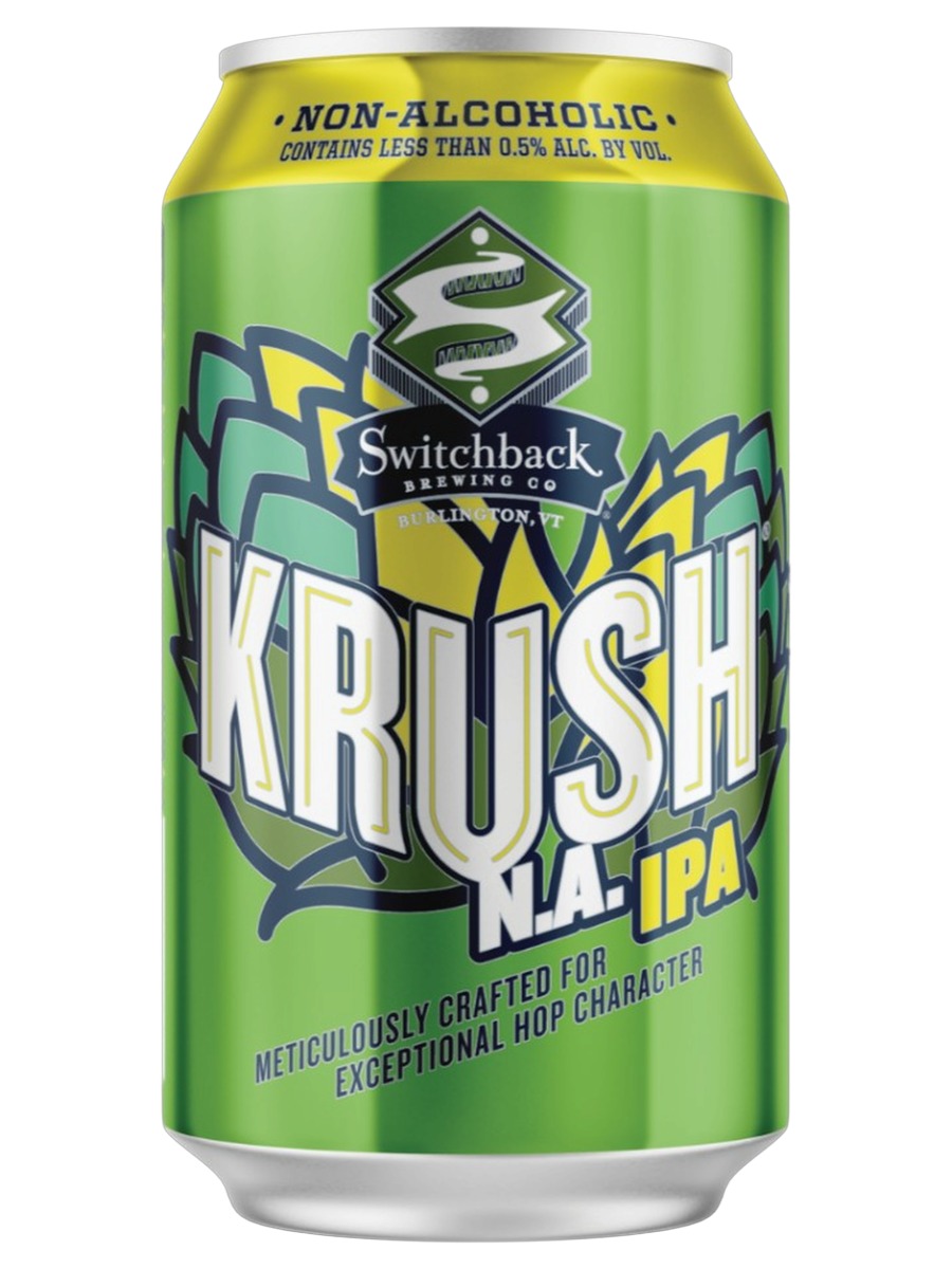 Switchback Brewing Krush N.A. IPA can, less than 0.5% alcohol