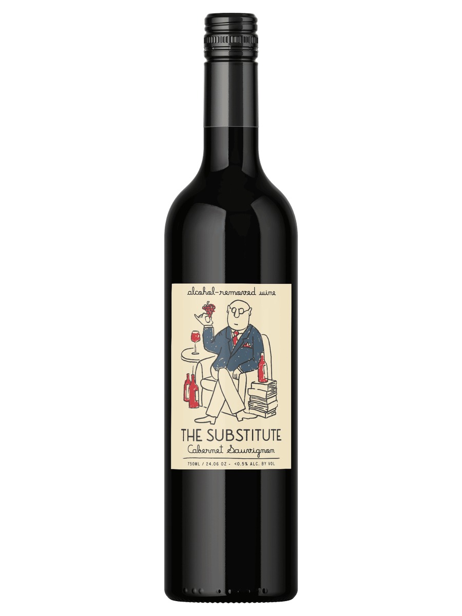 The Substitute Cabernet Sauvignon alcohol-removed wine bottle