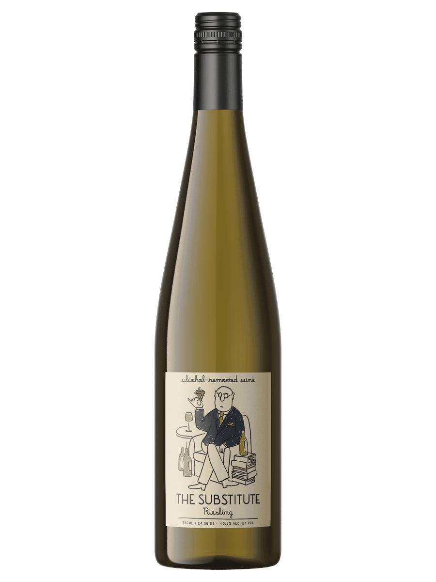 The Substitute Riesling alcohol-removed wine bottle