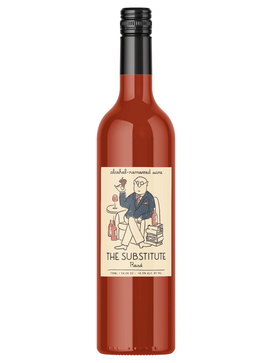 The Substitute Rosé alcohol-removed wine bottle
