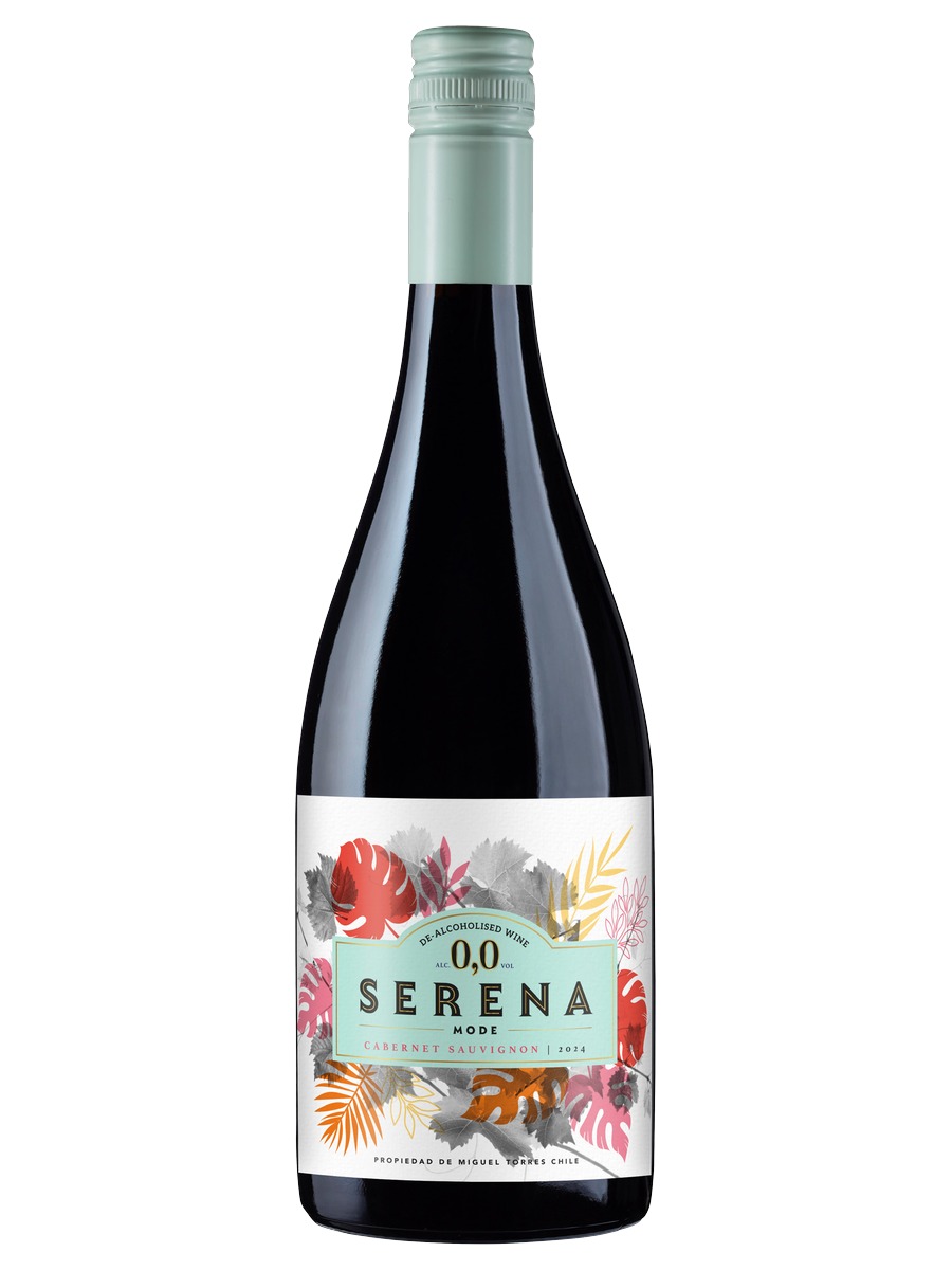 Serena Mode 0,0 Cabernet Sauvignon 2024 bottle, labeled de-alcoholised