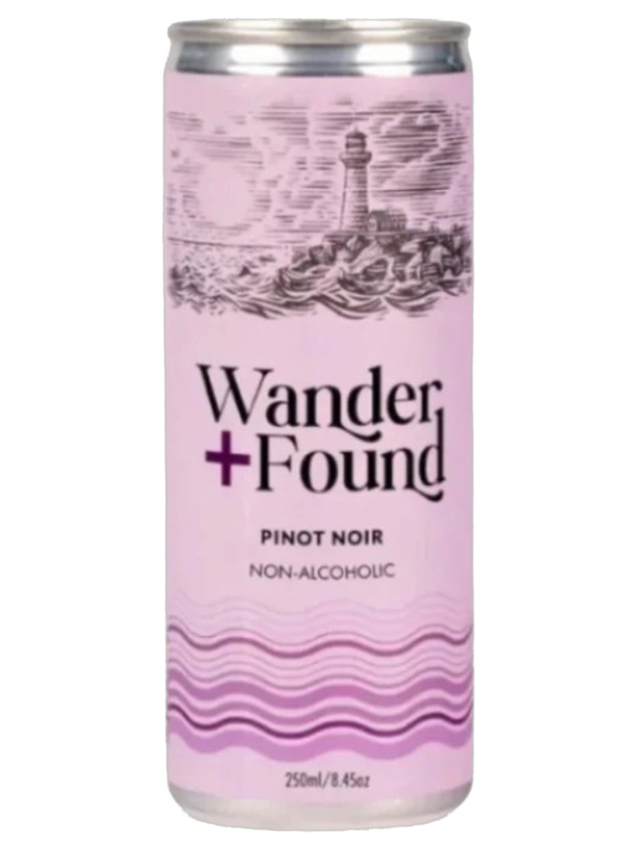 Wander + Found Non-Alcoholic Pinot Noir can