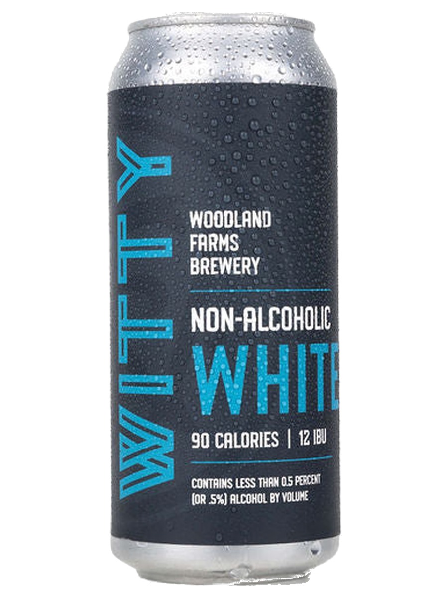 Woodland Farms Witty non-alcoholic White, one 473 ml can